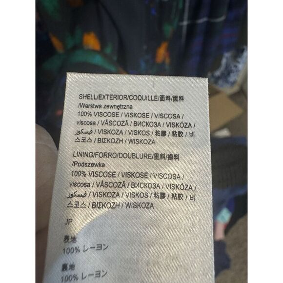 Desigual Multicolored Long Midi Dress Art To Wear Designer Size 42 - Picture 6 of 6